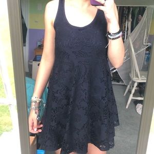 Forever 21 Navy Blue Laced Mini Dress